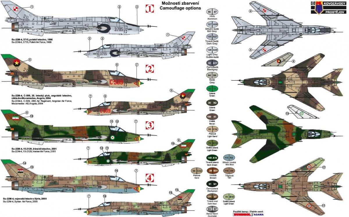 Kovozavody Prostejov KPM0197 Su-22M4 1/72 – Bild 2