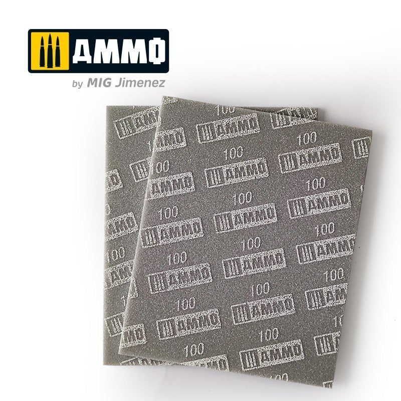 Ammo of Mig 8555 Sanding Sponge Sheet 100