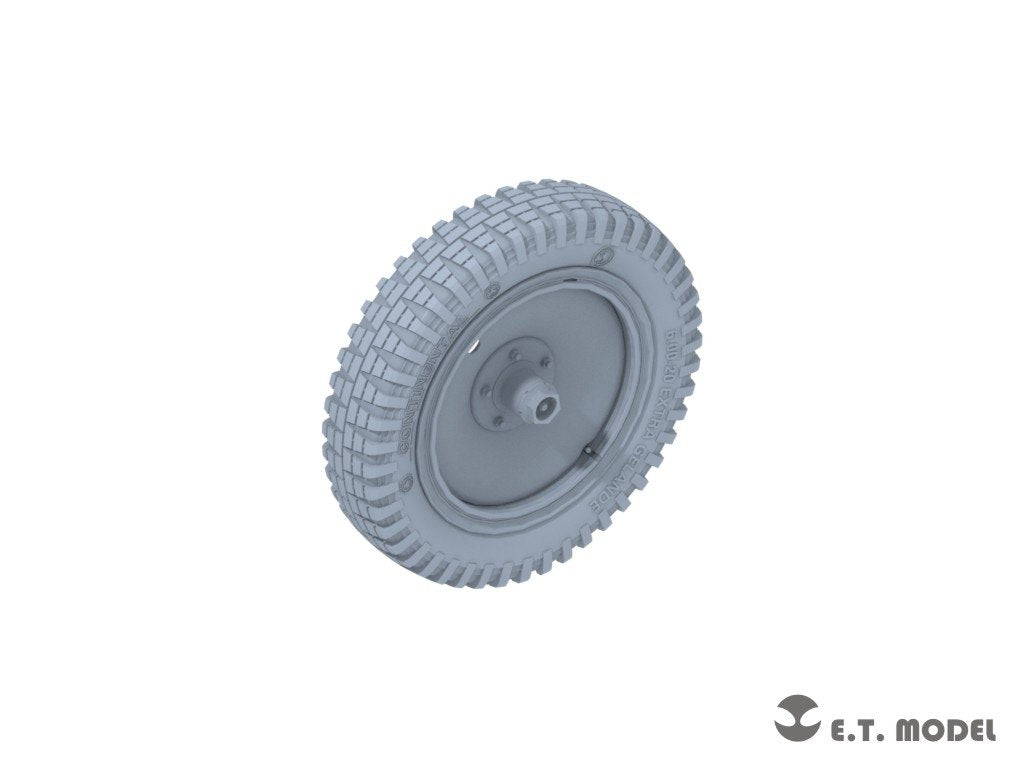 ET Model P35-124 WWII German Sd.kfz.250/Sd.kfz.10 Sagged Front Wheels for Dragon Kit 1/35 – image 2