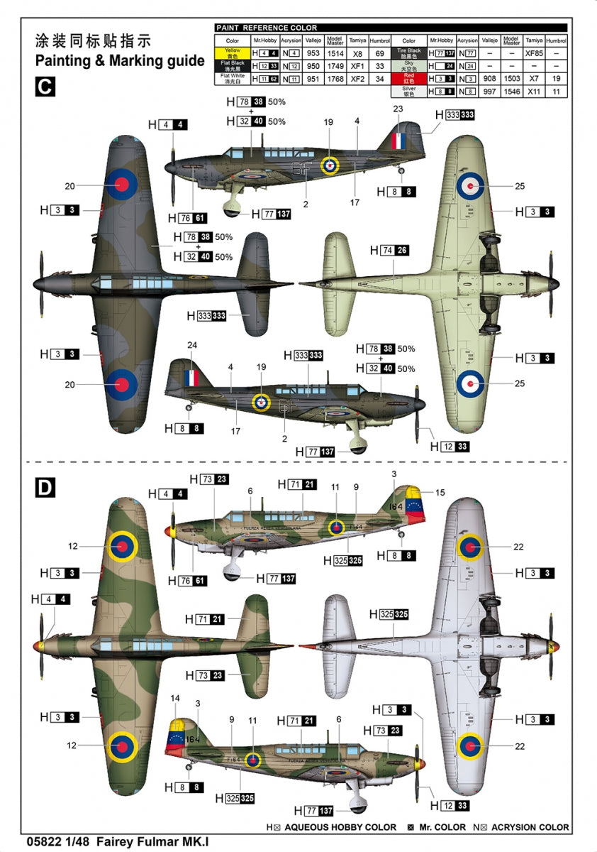 Trumpeter 05822 Fairey Fulmar MK.I 1/48 – image 3