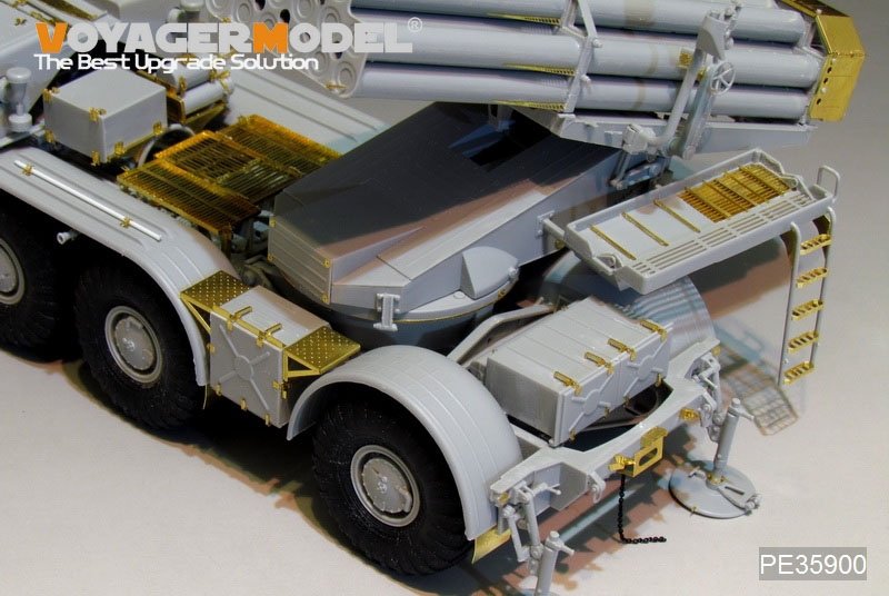 Voyager Model PE35900 Modern Russian 9P140 TEL of 9K57 Uragan(BM-27) MLRS Basic For TRUMPETER 1/35 – obrázek 13
