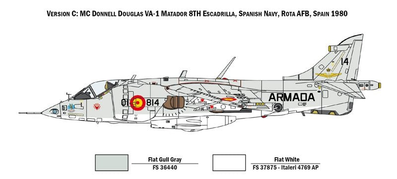 Italeri 1410 AV-8A HARRIER 1/72 – obrázek 4