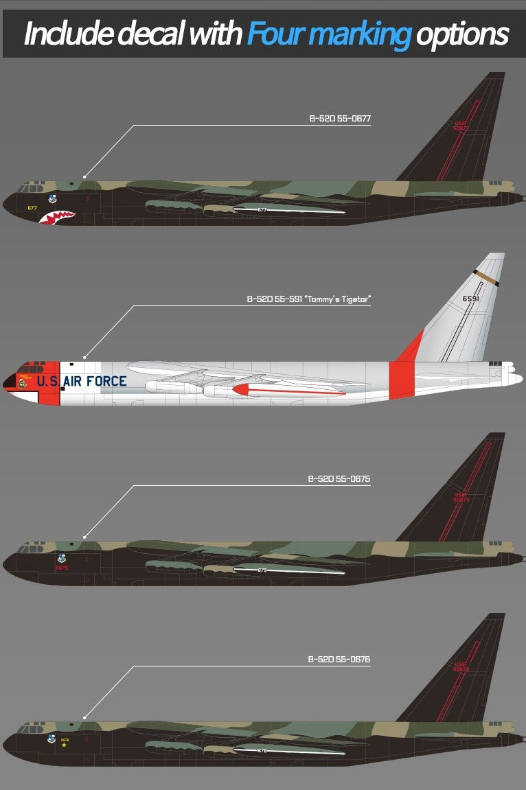 Academy 12632 USAF B-52D Stratofortress 1/144 – obrázek 2