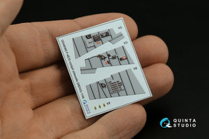 Quinta Studio QD+48387 F-4E early with slatted wing 3D-Printed &amp;amp; coloured Interior on decal paper (Meng) (with 3D-printed resin parts) 1/48 – zdjęcie 10