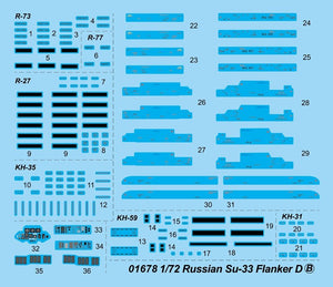 Trumpeter 01678 Russian Su-33 Flanker D 1/72 – image 6