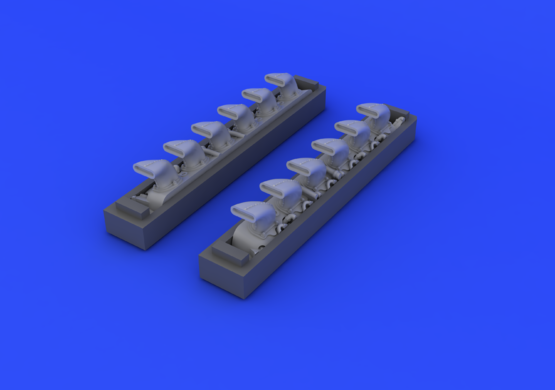 Eduard 648247 Bf 109G exhaust stacks 1/48 EDUARD – image 4