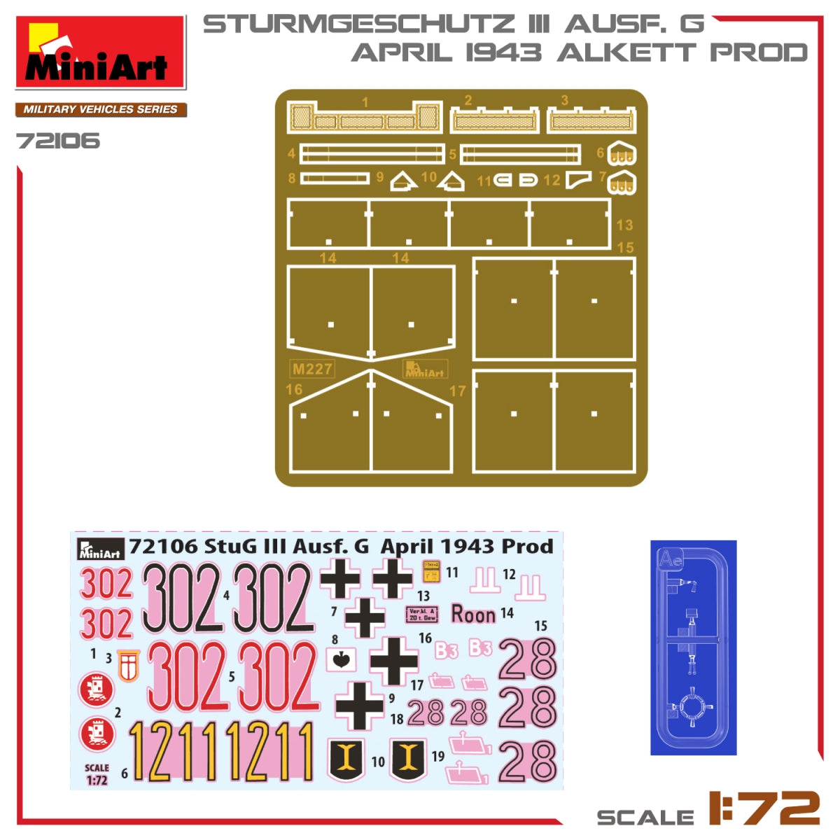 MiniArt 72106 STURMGESCHUTZ III AUSF. G, APRIL 1943 ALKETT PROD. 1/72 – image 11