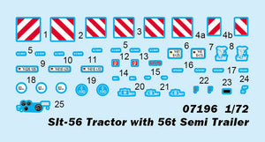 Trumpeter 07196 Slt-56 Tractor with 56t Semi Trailer 1/72 – immagine 4