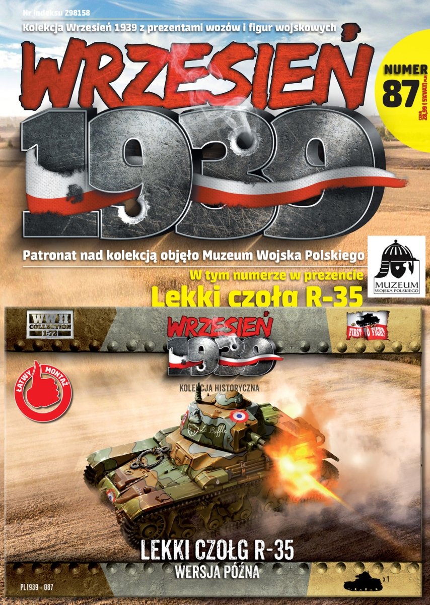 Premier à combattre PL087 - Char léger R-35 modèle tardif 1/72