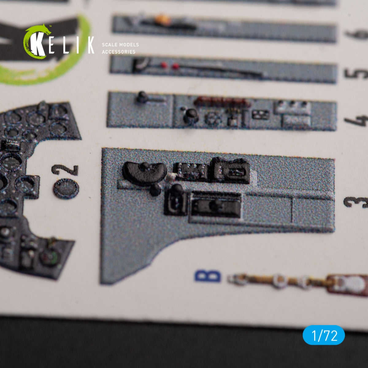 KELIK K72153 Hawker Sea Fury FB.11 - interior 3D decals for Trumpeter kit 1/72 – imagen 3