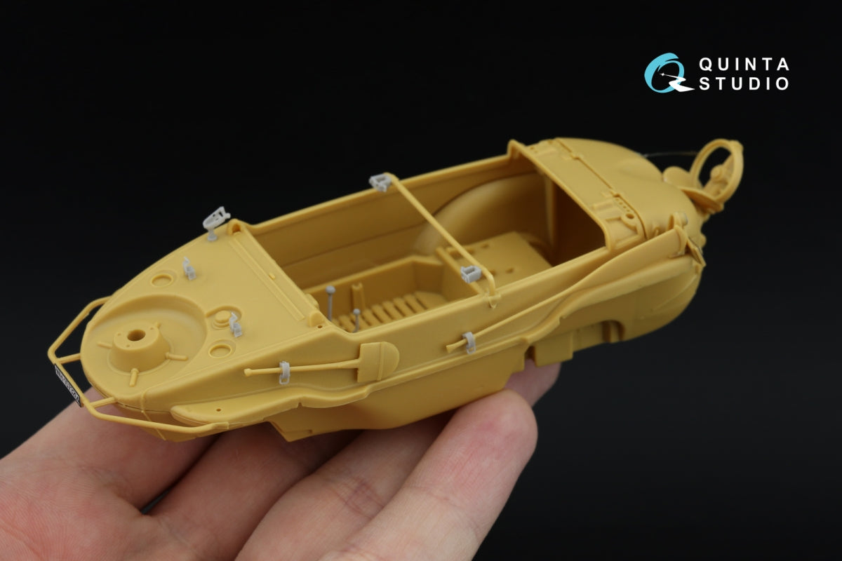 Quinta Studio QD+35146 Schwimmwagen Type 166 3D-Printed &amp; coloured Interior on decal paper (Hero) (with 3D-printed resin parts) 1/35