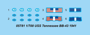 Trumpeter 05781 USS Tennessee BB-43 1941 1/700 – image 5