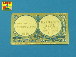 Aber 16158A German WW II 20L Jerry Can closings &amp;amp; 200L fuel drum covers (choice A) (1/16) – obrázek 3