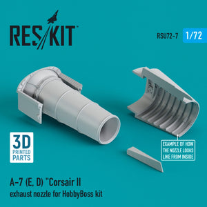 RESKIT RSU72-0007 A-7 (E,D) &amp;quot;CORSAIR II EXHAUST NOZZLE FOR HOBBYBOSS KIT (3D PRINTED) 1/72 – immagine 2