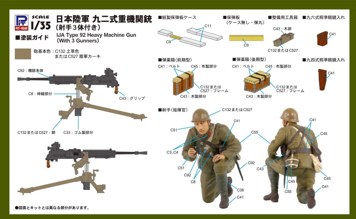 Pit-Road G39 IJA Type 92 Heavy Machine Gun with Figure 1/35 – image 7