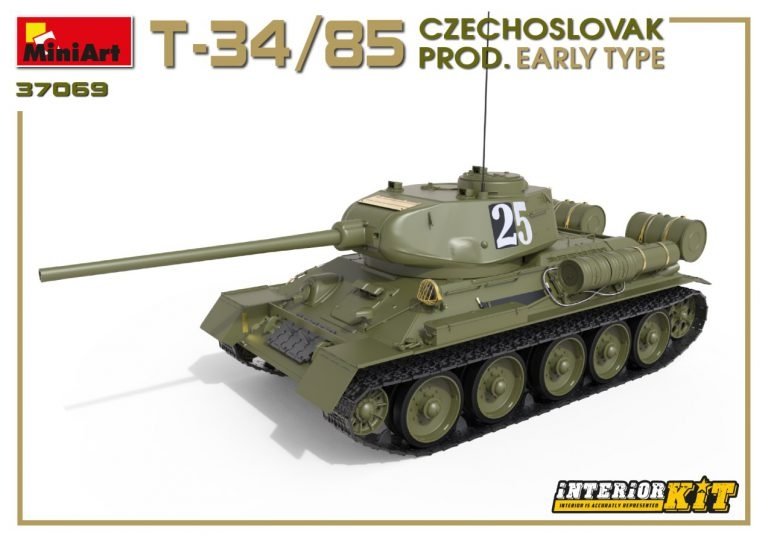 Miniart 37069 T-34/85 Czechoslovak Prod. Early Type 1/35 – obrázek 4