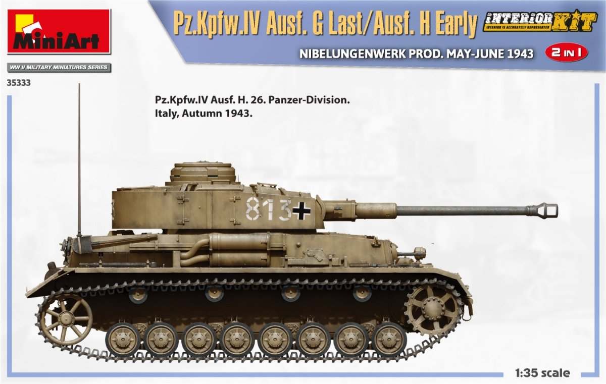 MiniArt 35333 Pz.Kpfw.IV Ausf. G Last/Ausf. H Early. NIBELUNGENWERK PRODUCED BY MAY-JUNE 1943. 2 IN 1 INTERIOR KIT 1/35 – image 15