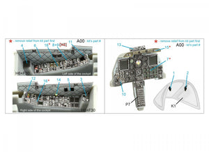 Quinta Studio QDS-48361 A-10C 3D-Printed &amp;amp; colored Interior on decal paper (Hobby Boss) (Small version) 1/48 – image 2