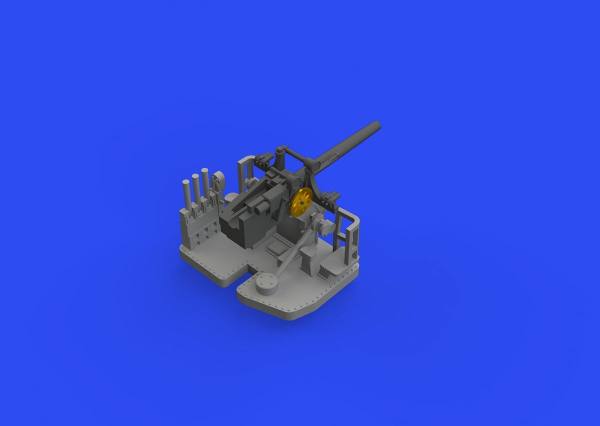 Eduard 653008 5&amp;quot;/25 caliber gun Mk.10 PRINT 1/350 – obrázek 2