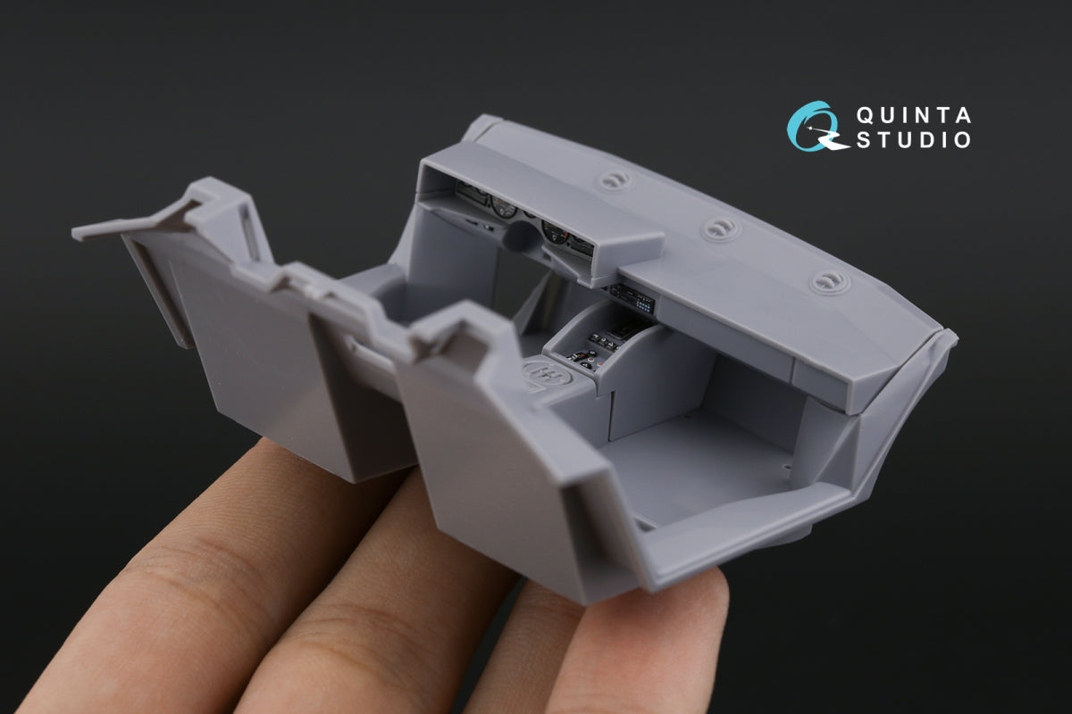 Quinta Studio QD24012 Lamborghini Countach 5000 QV 3D-Printed colored Interior on decal paper (Aoshima) 1/24 – Bild 11
