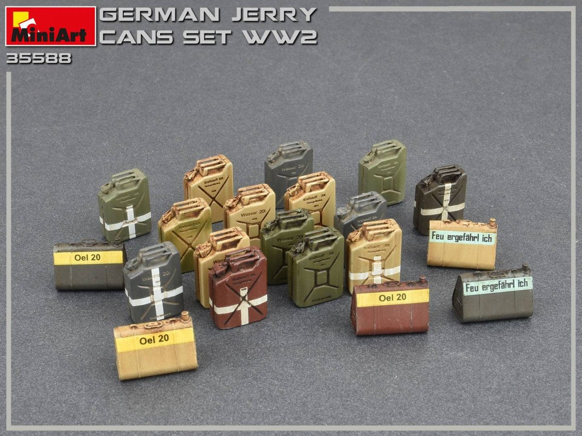 MiniArt 35588 Ensemble de jerricans allemands Seconde Guerre mondiale 1/35 – image 10