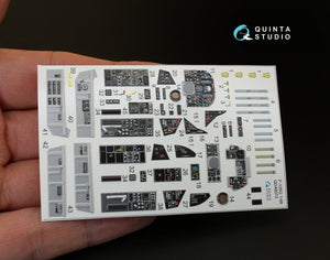 Quinta Studio QD48073 F-105G 3D-Printed &amp;amp; colored Interior on decal paper (for HobbyBoss kit) 1/48 – Bild 2
