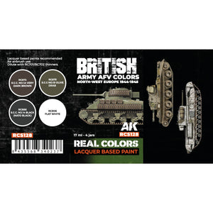 AK Interactive RCS128 British Army AFV Colors. North-West Europe 1944-1945 4x17ml – Bild 2