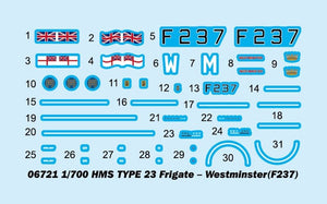 Trumpeter 06721 HMS TYPE 23 Frigate - Westminster (F237) 1/700 – Bild 4
