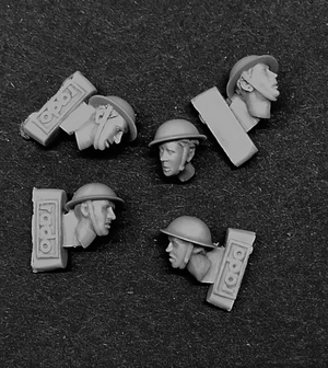 RADO Miniatures RDM35H05 Heads wearing British Brodie helmet 1/35 – image 2