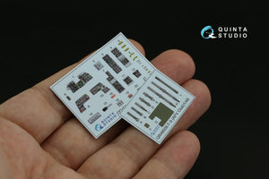 Quinta Studio QD48219 F-5E 3D-Printed &amp;amp; colored Interior on decal paper (AFV club) 1/48 – obrázek 2