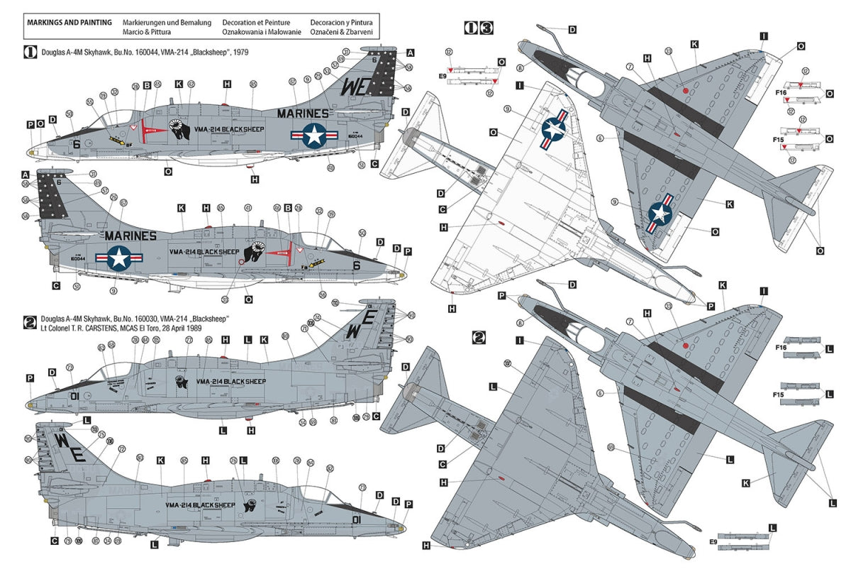 Hobby 2000 48036 Douglas A-4M Skyhawk (HASEGAWA + CARTOGRAF + MASK) 1/48 – obrázek 3