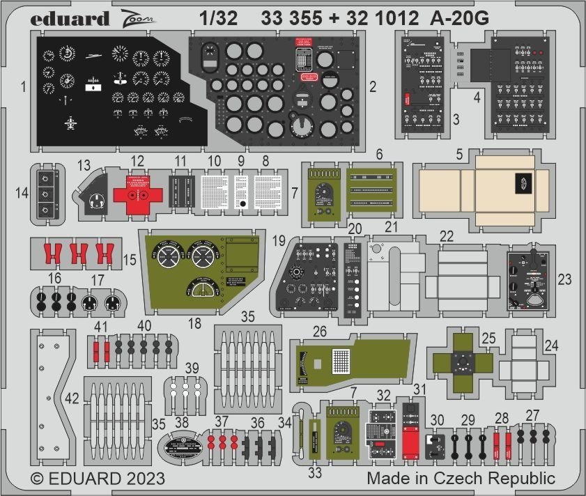 Eduard 33355 A-20G HONG KONG MAQUETTES 1/32