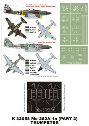 Montex K32058 Me-262A-1a 1/32