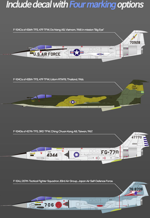 Academy 12576 USAF F-104C Vietnam War 1/72 – image 3
