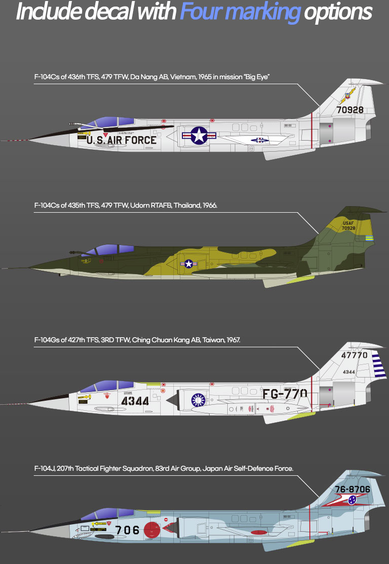 Academy 12576 USAF F-104C Vietnam War 1/72 – image 3