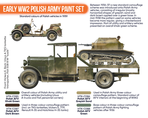 Hataka HTK-CS11 ORANGE LINE – Early WW2 Polish Army paint set 4x17ml – immagine 3