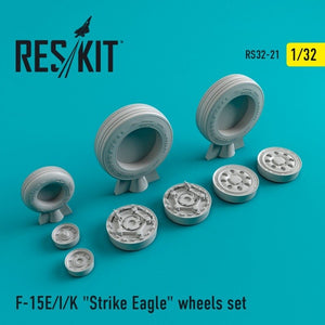 RESKIT RS32-0021 F-15 (E/I/K) &amp;quot;Strike Eagle&amp;quot; resin wheels 1/32