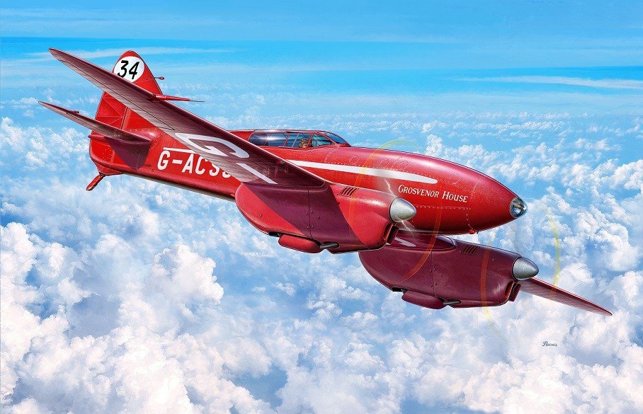 Kozavody Prostejov KPM0099 DH-88 Comet Mac Robertson Air Race (1/72)