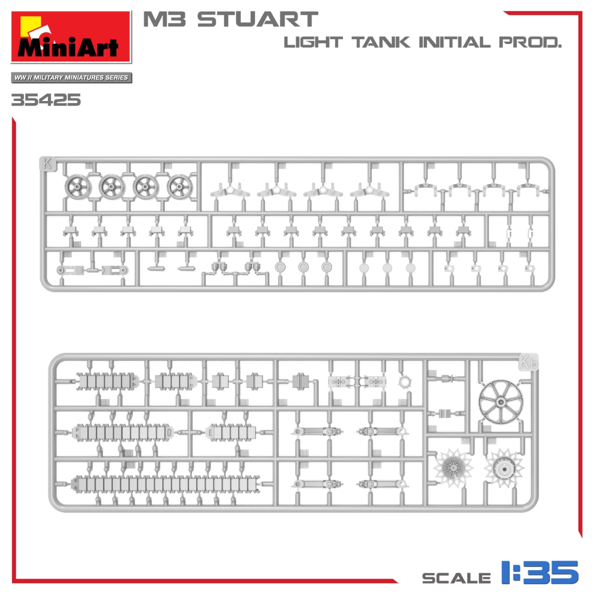 MiniArt 35425 M3 STUART LIGHT TANK, INITIAL PROD 1/35 – Bild 15