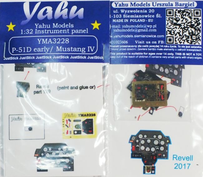 Yahu YMA3228 P-51D early/Mustang IV Revell 1/32