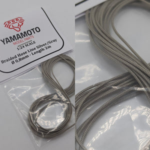 Yamamoto YMPTUN66 Braided Hose Line Silver/Gray 0.8mm 2m 1/24