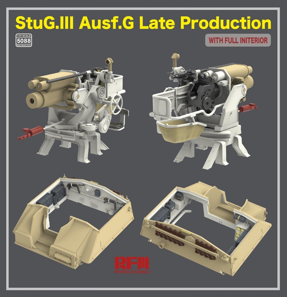 Rye Field Model 5088 StuG.III Ausf.G Late Production with full interior 1/35 – image 4