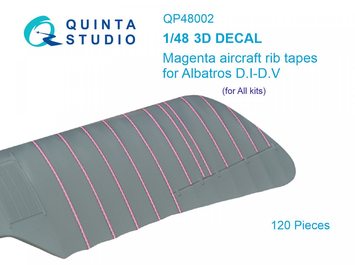 Quinta Studio QP48002 Magenta rib tapes Albatros DI-DV 1/48