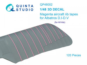 Quinta Studio QP48002 Magenta rib tapes Albatros DI-DV 1/48
