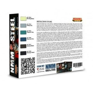 Lifecolor CS54 Acrylic paint set NMM Steel 6x22ml – image 2