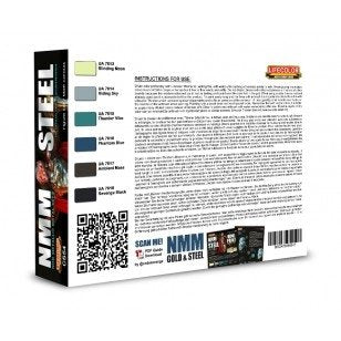 Lifecolor CS54 Acrylic paint set NMM Steel 6x22ml – image 2