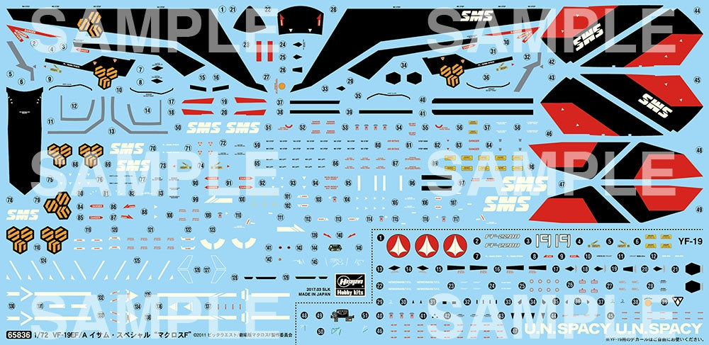 Hasegawa 65836 VF-19EF/A Isamu Special &amp;#39;Macross Frontier&amp;#39; 1/72 – obrázek 14
