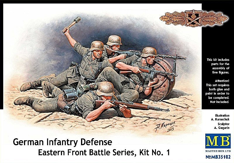 Master Box 35102 German Infantry Defense Eastern Front Battle Series, Kit No.1 (1/35)