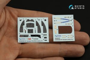 Quinta Studio QD48338 DH Vampire FB.5/FB.9 3D-Printed colored Interior on decal paper (Airfix) 1/48 – Bild 7
