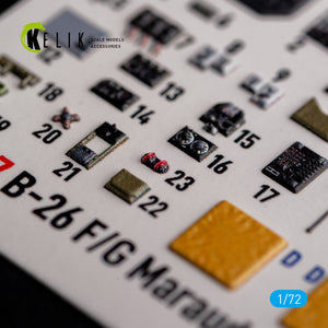 KELIK K72117 B-26 F/G Marauder - interior 3D decals for Hasegawa kit 1/72 – image 4
